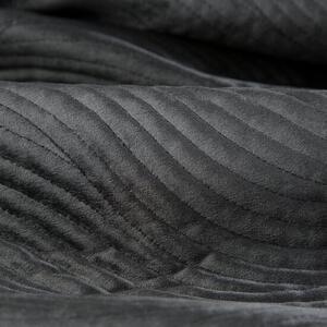 Kvalitetan prošiveni prekrivač u crnoj boji Širina: 170 cm | Duljina: 210 cm