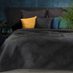 Kvalitetan prošiveni prekrivač u crnoj boji Širina: 220 cm | Duljina: 240 cm