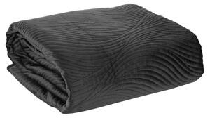 Kvalitetan prošiveni prekrivač u crnoj boji Širina: 170 cm | Duljina: 210 cm