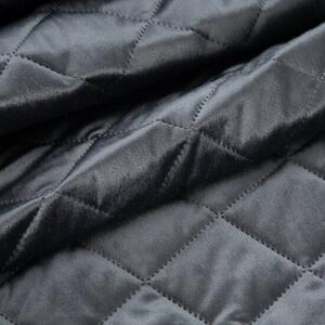 Prekrivač za krevet od sjajnog crnog baršuna Širina: 220 cm | Duljina: 240 cm