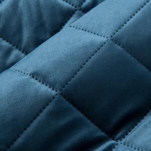 Prekrivač za krevet od sjajnog baršuna tamnoplave boje Širina: 220 cm | Duljina: 240 cm