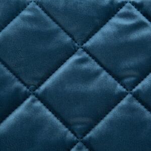 Prekrivač za krevet od sjajnog baršuna tamnoplave boje Širina: 220 cm | Duljina: 240 cm