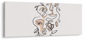 Slika - Line art tretmani lica (120x50 cm)