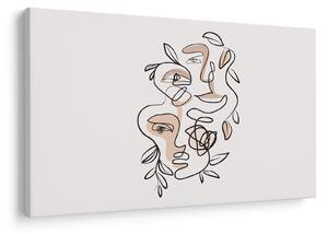 Slika - Line art tretmani lica (90x60 cm)