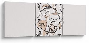 Slika - Line art tretmani lica (sa satom) (90x30 cm)