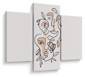 Slika - Line art tretmani lica (90x60 cm)