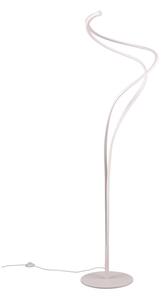 Bijela LED stojeća svjetiljka s metalnim sjenilom (visina 160 cm) Nala – Trio Select