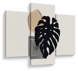 Slika - Apstrakcija s tropskim lišćem N⁰2 (90x60 cm)