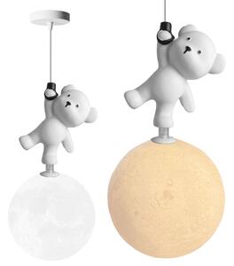 VISEĆA STROPNA LAMPA MEDVJED KOJI STOJI NA MJESECU G166-1CP