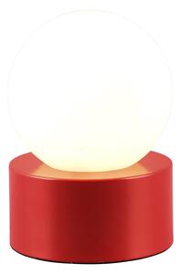 Crvena stolna lampa sa staklenim sjenilom (visina 17 cm) Countess – Trio