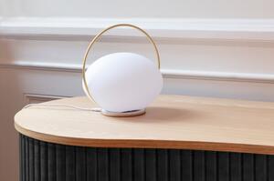 Bijela LED stolna lampa s mogućnosti zatamnjivanja (visina 19 cm) Orbit – UMAGE