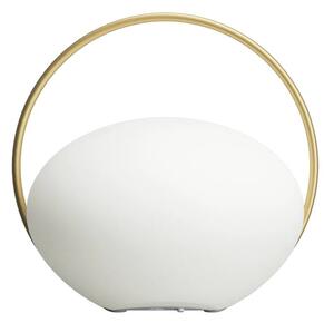 Bijela LED stolna lampa s mogućnosti zatamnjivanja (visina 19 cm) Orbit – UMAGE