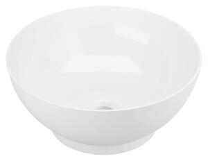 Camargue Nasadni okrugli umivaonik (Promjer: 43 cm, Bez posebne glazure, Rupa za slavinu: Nema, Bez preljeva, Bijela boja)