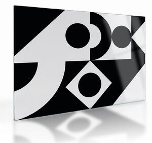 Staklena slika - Geometrijska apstrakcija N⁰1 (70x50 cm)