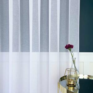 Tkanina za zavjese Batist Flame White bijela vis. 3,30 m