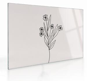 Staklena slika - Livadni cvijet N⁰1 (70x50 cm)