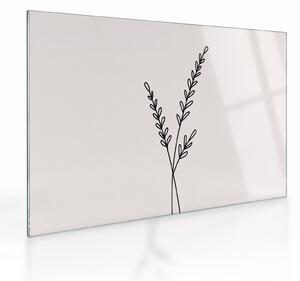 Staklena slika - Livadni cvijet N⁰2 (70x50 cm)