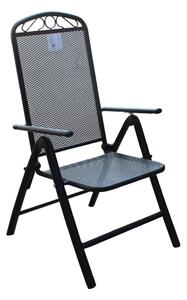 Crna metalna vrtna stolica – Rojaplast