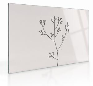 Staklena slika - Livadni cvijet N⁰3 (70x50 cm)