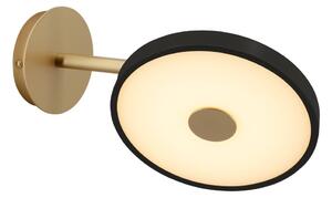 Crna LED zidna lampa s mogućnosti zatamnjivanja ø 15 cm Asteria Wall Short – UMAGE