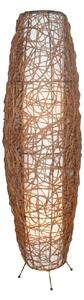 Podne Lampa Lindby, Nias, Smeđa / hrđa, Dnevna soba, Drvo, Boho