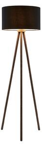 Podne Lampa Lindby, Majken, Crno, Dnevna soba, Drvo, Skandinavski