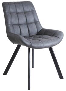 STOLICA siva, crna metal, tekstil