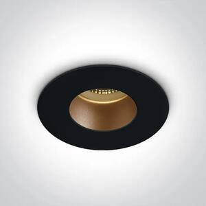 UGRADBENA SVJETILJKA GU10/10W OTVOR:70mm/DUBINA:120mm CRNA DM10105MD/B/BS#