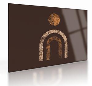 Staklena slika - Narančasti lukovi N⁰1 (70x50 cm)