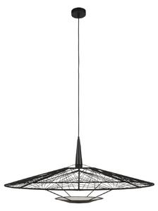 Viseće Svjetiljka Forestier, Carpa L, prigušiv, Crno, Dnevna soba, Tkanina / tekstil, Dizajn