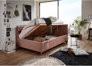 Ružičasti dječji krevet s prostorom za pohranu 90x200 cm Fun – Meise Möbel