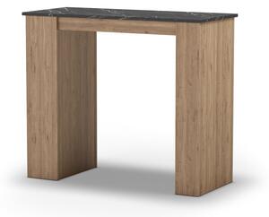 Barski stol s pločom stola u mramornom dekoru 47x120 cm Peru – Marckeric