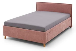 Ružičasti dječji krevet s prostorom za odlaganje 120x200 cm Fun – Meise Möbel