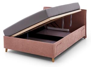 Ružičasti dječji krevet s prostorom za odlaganje 90x200 cm Fun – Meise Möbel