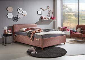 Ružičasti dječji krevet s prostorom za odlaganje 90x200 cm Fun – Meise Möbel