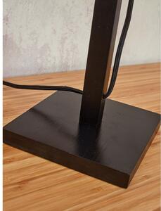 Crna stolna lampa sa sjenilom od ratana (visina 45 cm) Tanami – Good&Mojo