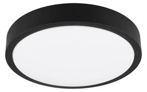 Crna LED stropna svjetiljka ø 40 cm Iseo – Trio