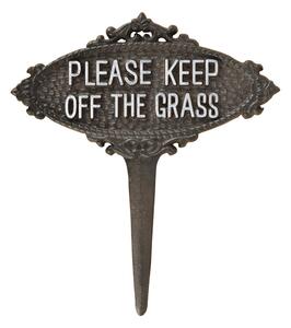 Metalni vrtni kolac Please Keep off the Grass – Esschert Design