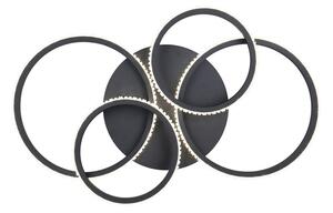 Crna LED stropna svjetiljka 49.5x65.5 cm Cires – Trio