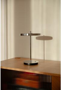 LED stolna lampa s mogućnosti zatamnjivanja u srebrnoj boji s metalnim sjenilom (visina 31 cm) Asteria Move – UMAGE