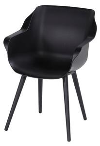 Crne plastične vrtne stolice u setu 2 kom Sophie Studio – Hartman