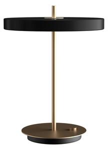 Crna LED stolna lampa s mogućnosti zatamnjivanja s metalnim sjenilom (visina 41,5 cm) Asteria Table – UMAGE