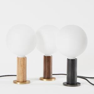 Crna stolna lampa s mogućnosti zatamnjivanja (visina 28 cm) Knuckle – tala