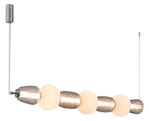 Viseće Svjetiljka LOOM DESIGN, Pearl 7, prigušiv, Sivo, Dnevna soba, Staklo, Moderan