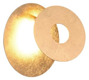 LED zidna lampa u zlatnoj boji Leano – Trio