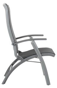 Siva metalna vrtna stolica Da Vinci – Hartman