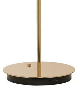 LED stolna lampa s mogućnosti zatamnjivanja u zlatnoj boji s metalnim sjenilom (visina 31 cm) Asteria Move – UMAGE