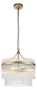 Endon 99167 - Luster na lancu MARIETTA 3xE14/7W/230V mesing/prozirna