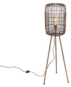 Moderna podna lampa tronožac bakar - Redo