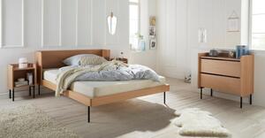 Bračni krevet u dekoru hrasta 180x200 cm u prirodnoj boji Wrap – Bonami Selection